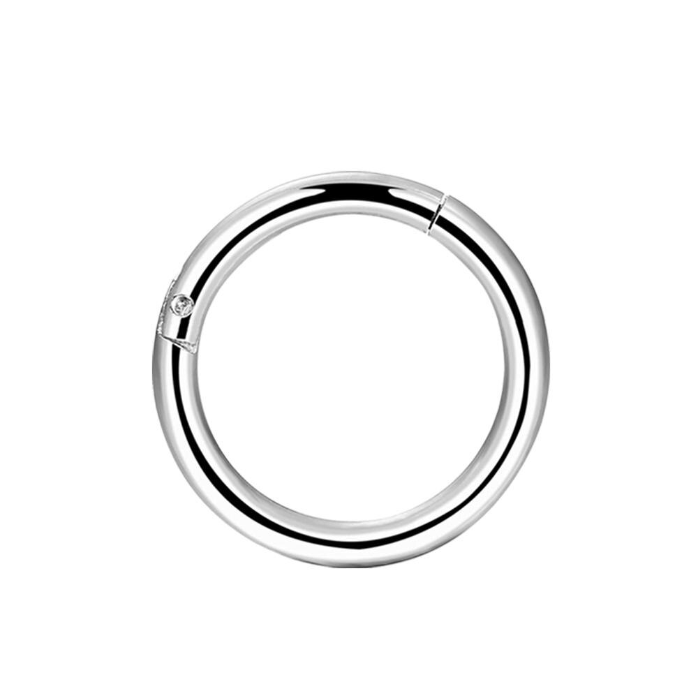 KÖRPER Punk 16g Klapp Segment Ringe 316L Chirurgische Stahl Lippe Nase Band Septum Clicker Tragus Daith Knorpel Ohrringe durchbohren: 8mm pc