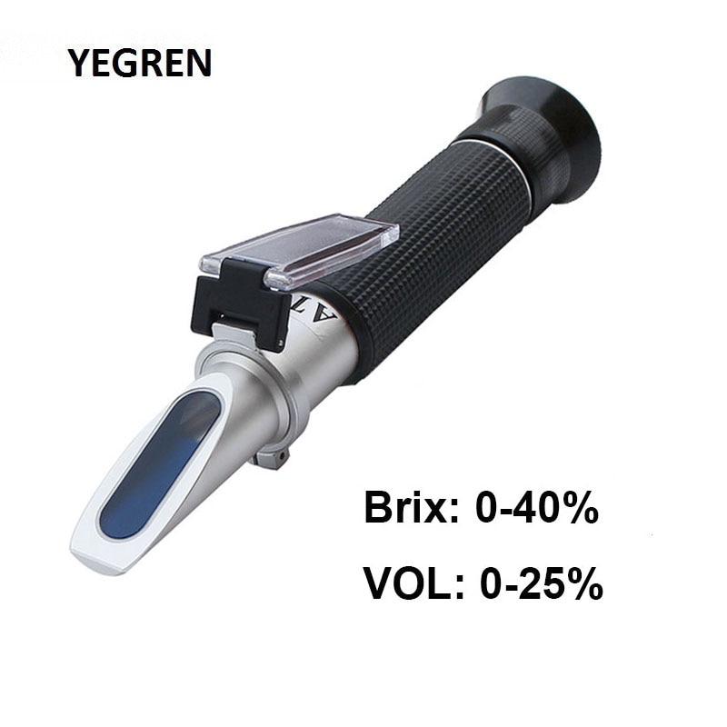 Trauben Brix Meter VOL Refraktometer Trauben Lögesungen Zucker Inhalt Tester Alkohol Konzentration Erkennung für Wein Brauen