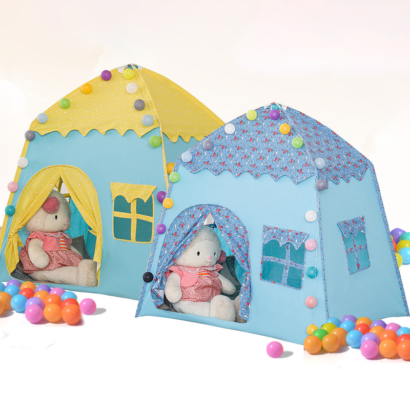 130*100*125cm Portable Children Tent Folding Kids Tents Tipi Baby Play House Large Girls Princess Castle Child Room Decor