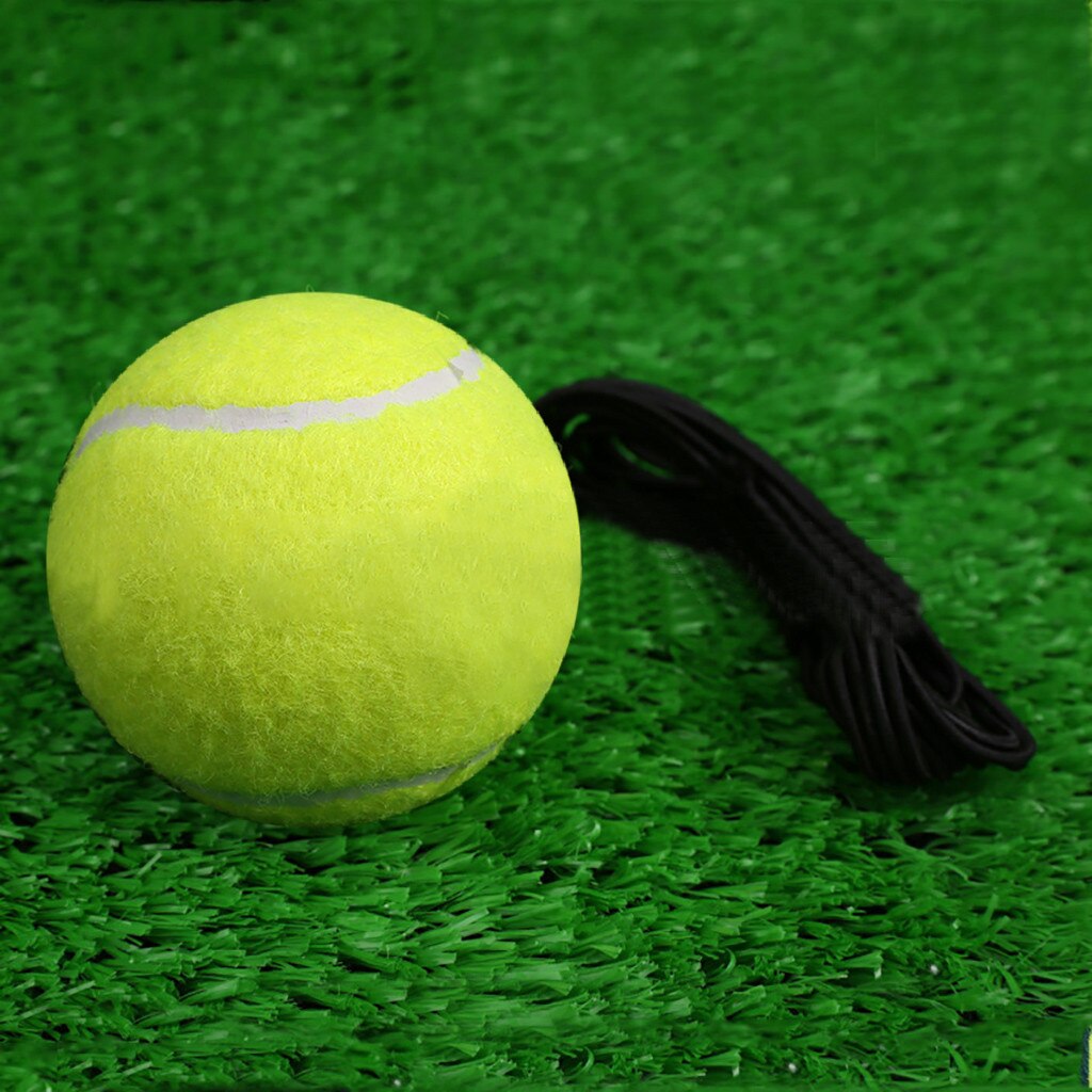 Tennis Ball with String Tennis Training Partner Rebound Practice Ball 2.5m Elastic Rope Rubber Ball For Beginner#0330y30