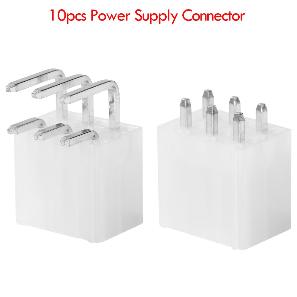 Conector de codo de 6 pines de 10 piezas, conector de alimentación Looper para BTC Miner Antminer S9K S9j S9 Z11 Z11e z9mini A9 A3 B7 Z1 + L3 M3 E9i E9.3