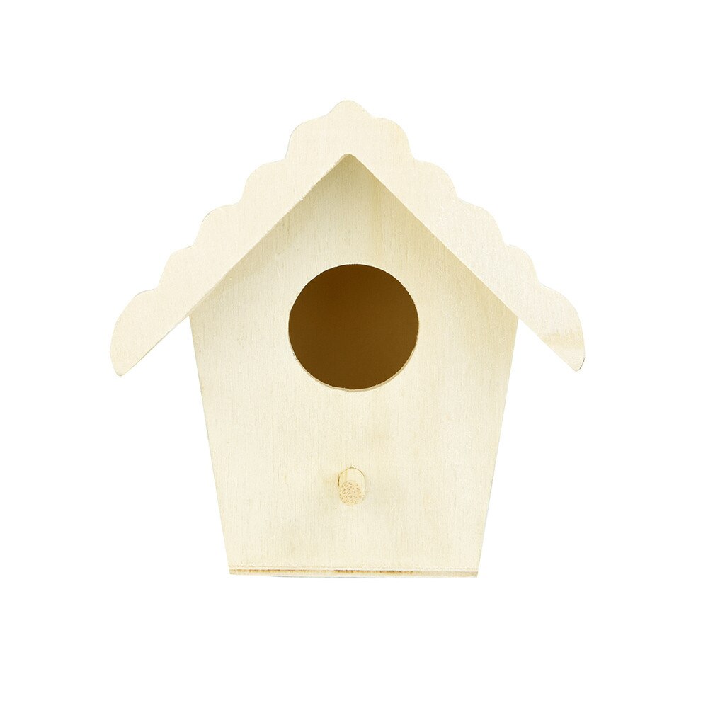 1pc nest bird house Dox wooden bird house nest wooden house bird house wall mounted outside Birdhouse wooden box