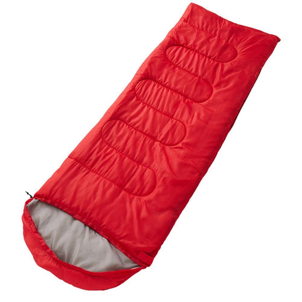 Outdoor Waterproof Travel Envelope Sleeping Bag Camping Hiking Carrying Case Blue: Red
