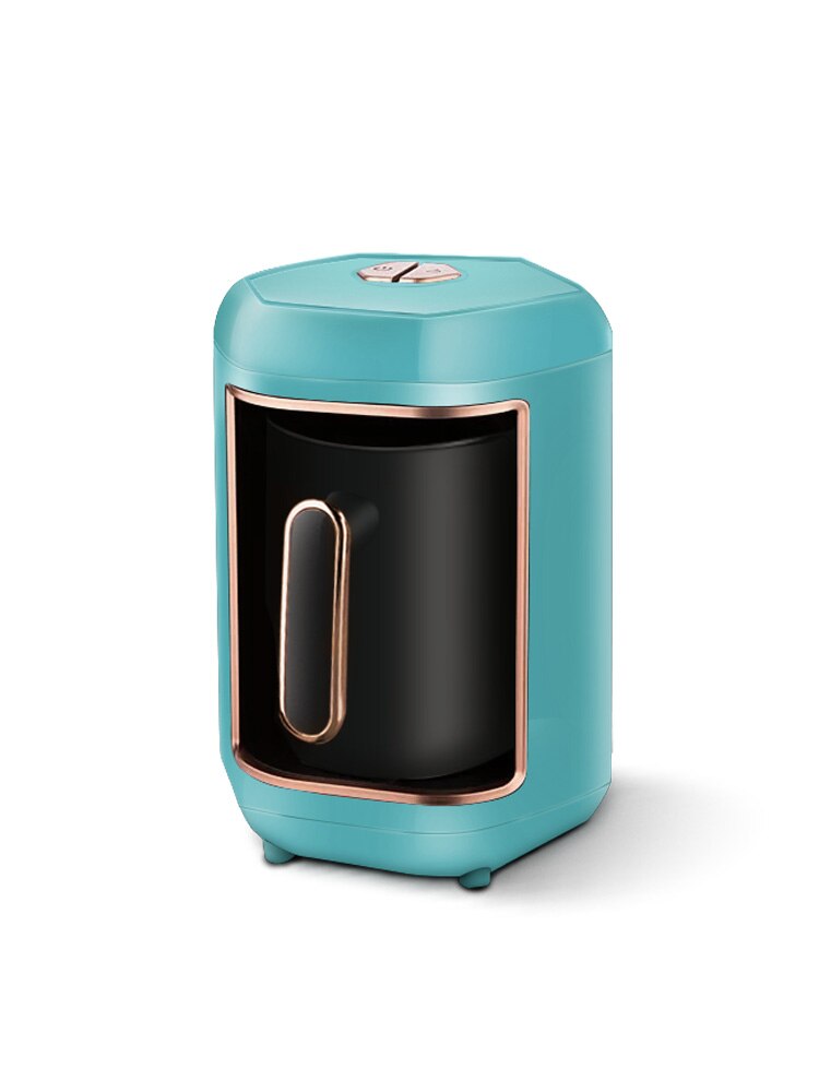 600W Automatic Turkish Coffee Maker Machine Cordless Electric Coffee Pot Food Grade Moka Coffee Kettle Portable travel EU: blue