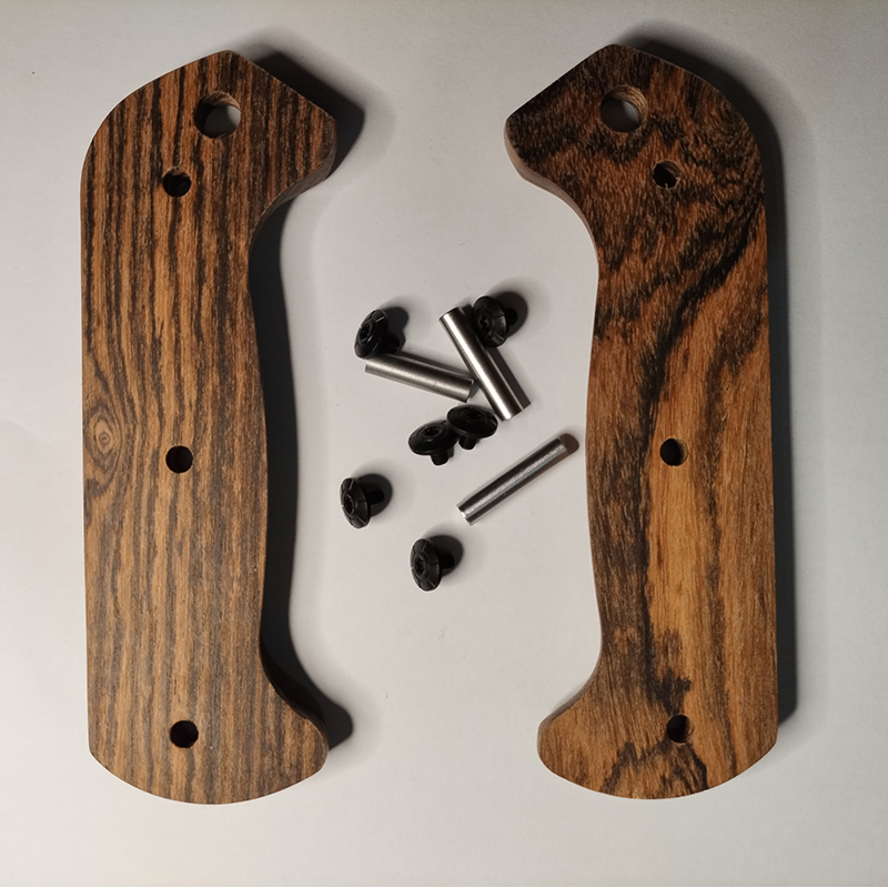 3 Types Custom Natural Solid Wood Knife Handle Scales WIth Screw Sets For Kabar BK2 BK9 Knives Grip DIY Make Accessories Parts