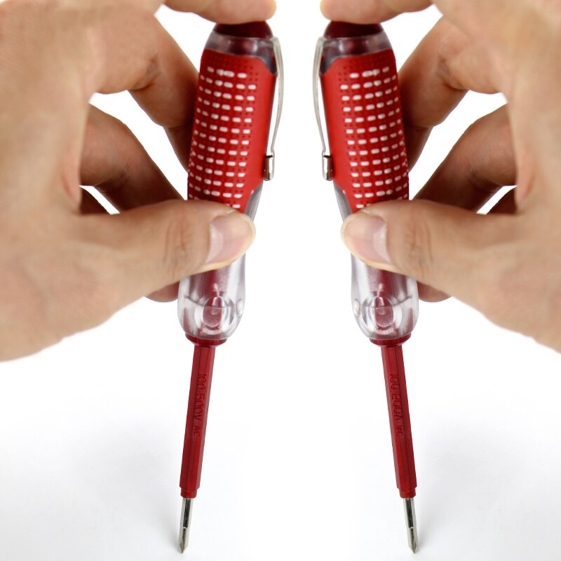 Multifunktions Schraubendreher Prüfung Bleistift Elektrische Prüfung Tester robust rot dauerhaft Isolierung Elektriker Heimat Prüfung Stift 100-500 V