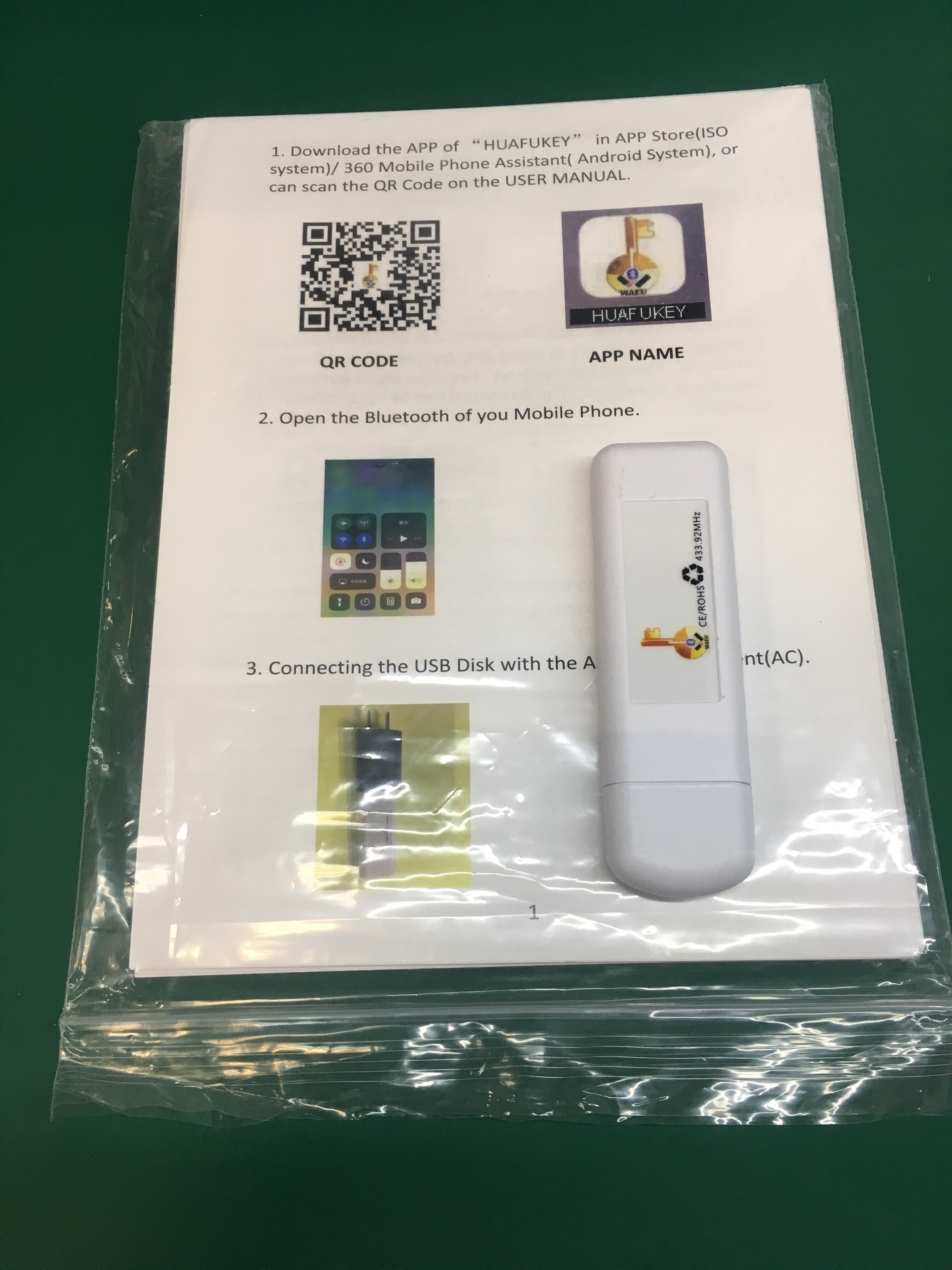Wafu cerradura de puerta Bluetooth adaptador Bluetooth Control inalámbrico 433mHZ Control remoto teléfono móvil aplicación para bloqueo wafu 010/011A/019