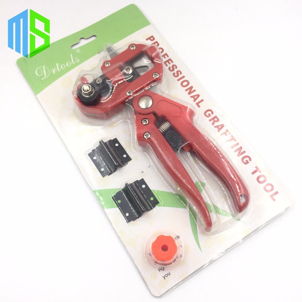 Red Set Garden Fruit Tree Pro Pruning Shears Scissor Grafting cutting Tool +2 Blade garden tools set pruner Tree Cutting Tool
