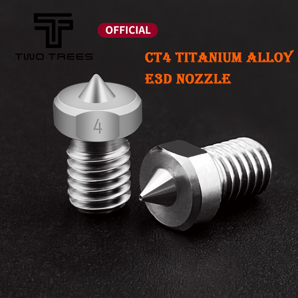 3d drucker  tc4 titanlegierung  v5 v6 düsen reprap 1.75mm 0.2/0.3/0.4/0.5mm für ender 3 cr10 ender 5 two trees blu -3