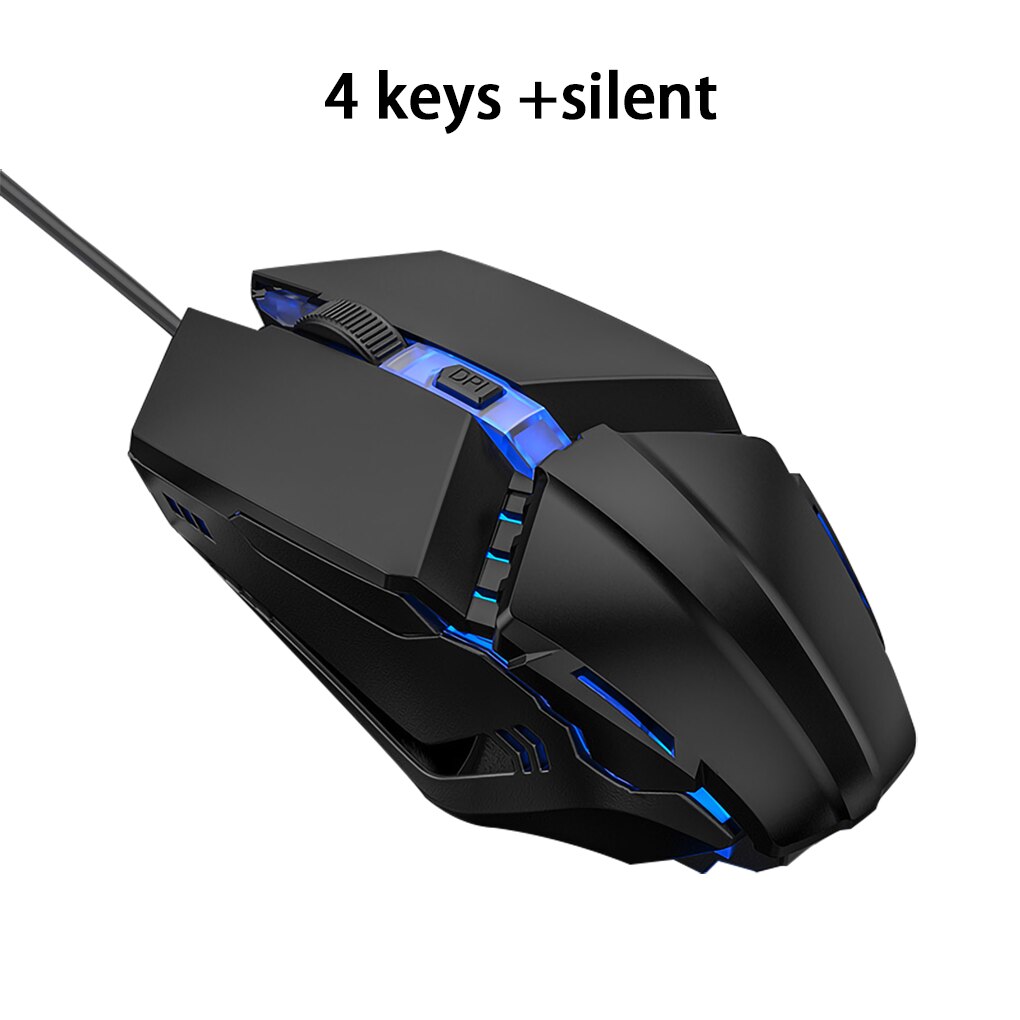 Wired Gaming Mouse Gamer 3200DPI USB Ergonomic Mouse Computer Office Sound Silent USB Optical Mice For Macbook Laptop PC: NO.2