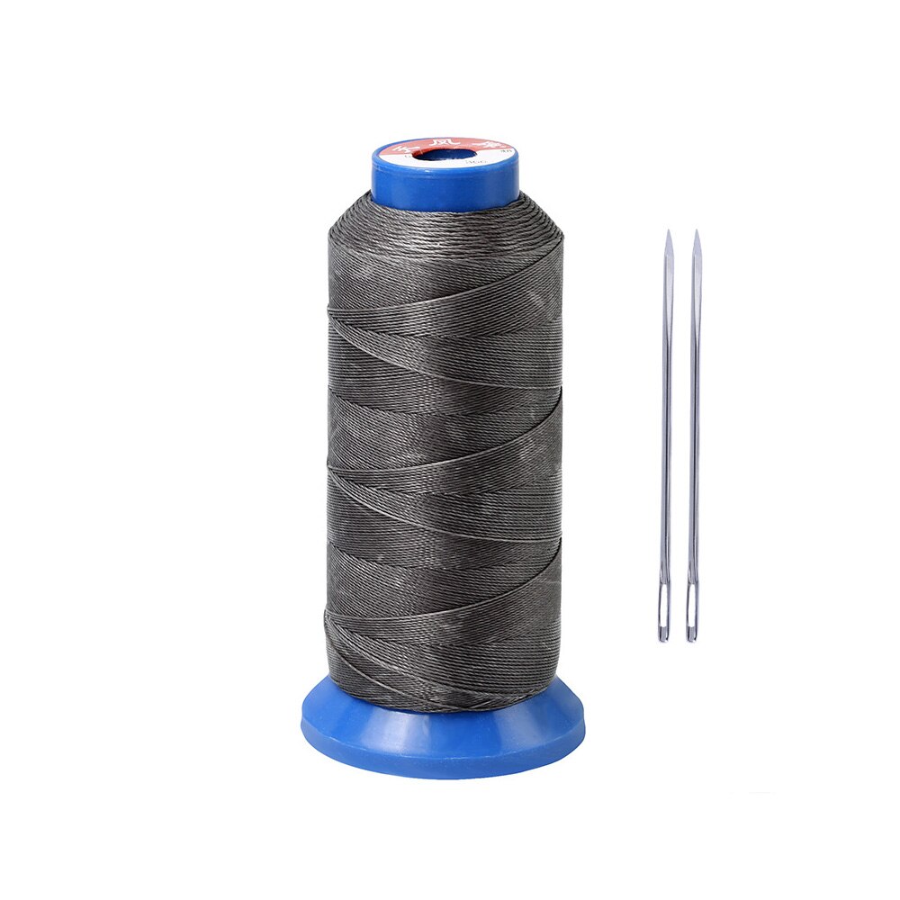 Round Waxed Thread Waxed Hand Leather Stitching Cord Sewing Circular 500D Wax Line 0.55mm Polyester Hand Leather Needles: 8