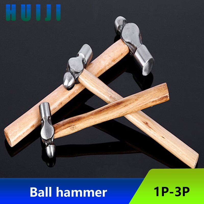 Round head hammer with wooden handle, household hand hammer, small hammer, teat hammer, woodworking installation hammer, teat ha