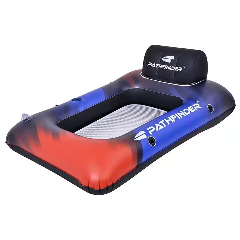Water Sofa Inflatable Floating Pool Float Floating Row Reclining Chair with Backrest Sofa Drainage Play Water Inflable Net Sofa