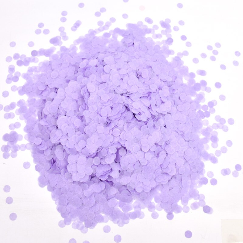 30g pastell konfetti papper konfetti pastell regnbåge enhörning födelsedagsfest dekoration bröllop baby shower kön avslöja servis: 6 lila