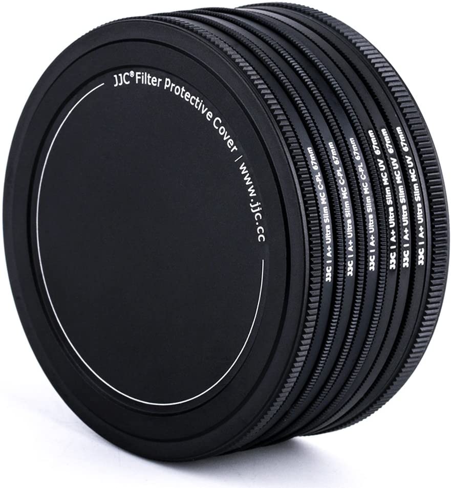 Scatola di immagazzinaggio della custodia del filtro dell&#39;obiettivo ND CPL UV in metallo 37mm 40.5mm 43mm 46mm 49mm 52mm 55mm 58mm 62mm 67mm 72mm 77mm 82mm protezione del cappuccio