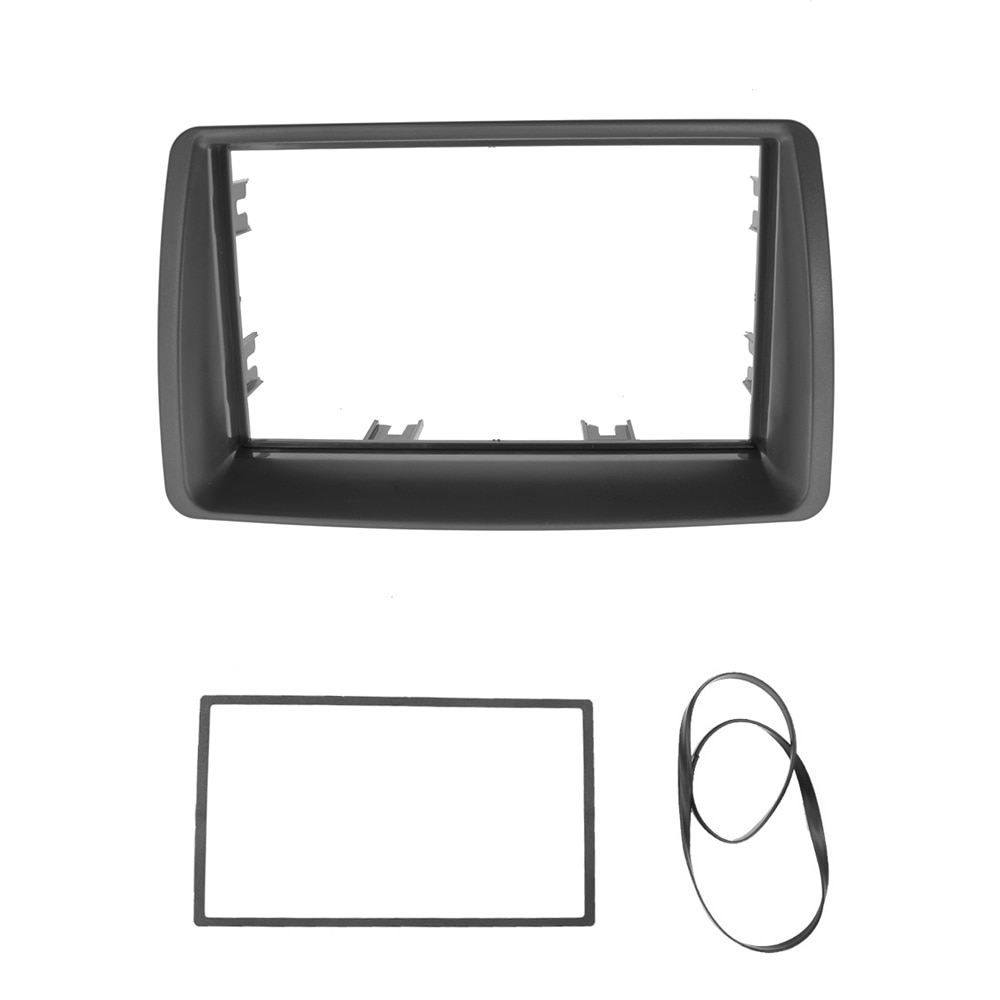 Doble Din Car Radio Fascia para 2003 FIAT PANDA Autostereo adaptador instalación Kit de marco ajustable Panel