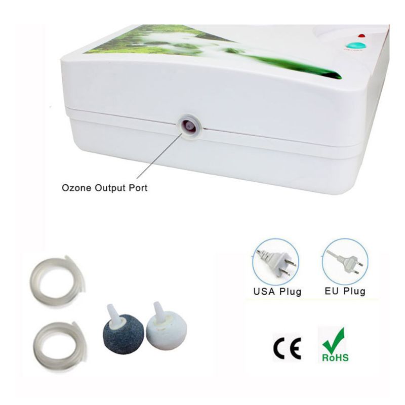 Home Water Ozon Generator Groente-en Ontgifting Ozonator 0-60Min Timing Ontgeuren Lucht En Waterzuiveraar