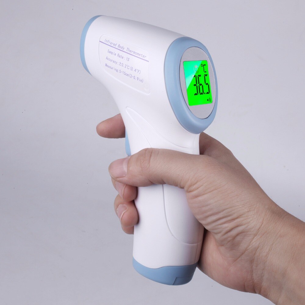 Infrarødt termometer lcd digitalt termometer krop berøringsfri pande ir temperaturmåler instrumenter
