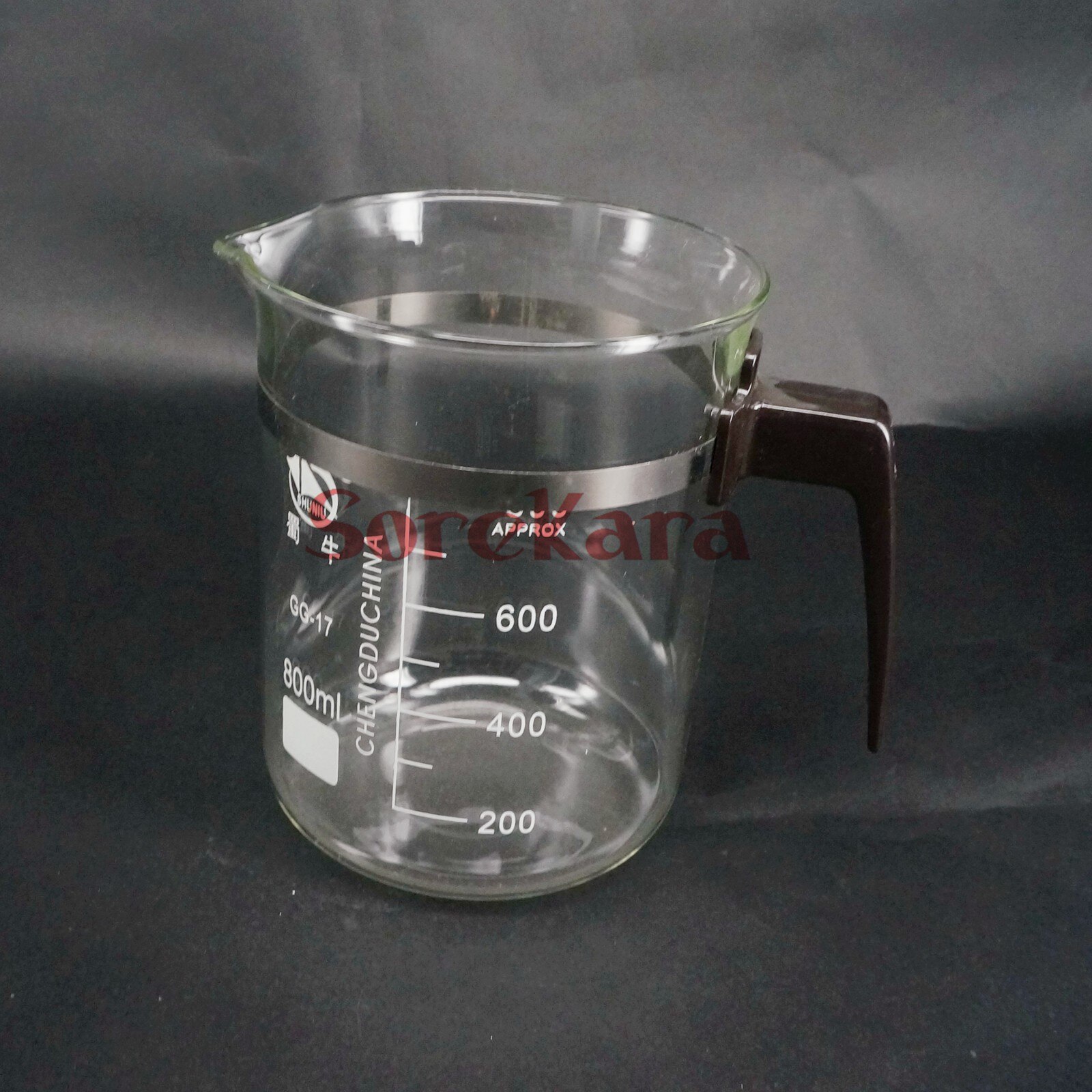 800ml Plastic handle Beaker Chemistry Laboratory Borosilicate Transparent Glass Beaker with spout
