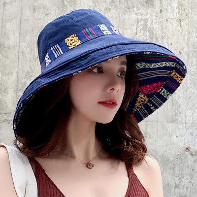 Rubyvicky lente zomerhoed dameshoed voor dames zonnehoed opvouwbare japanse eenvoudige dames vissershoed: 5