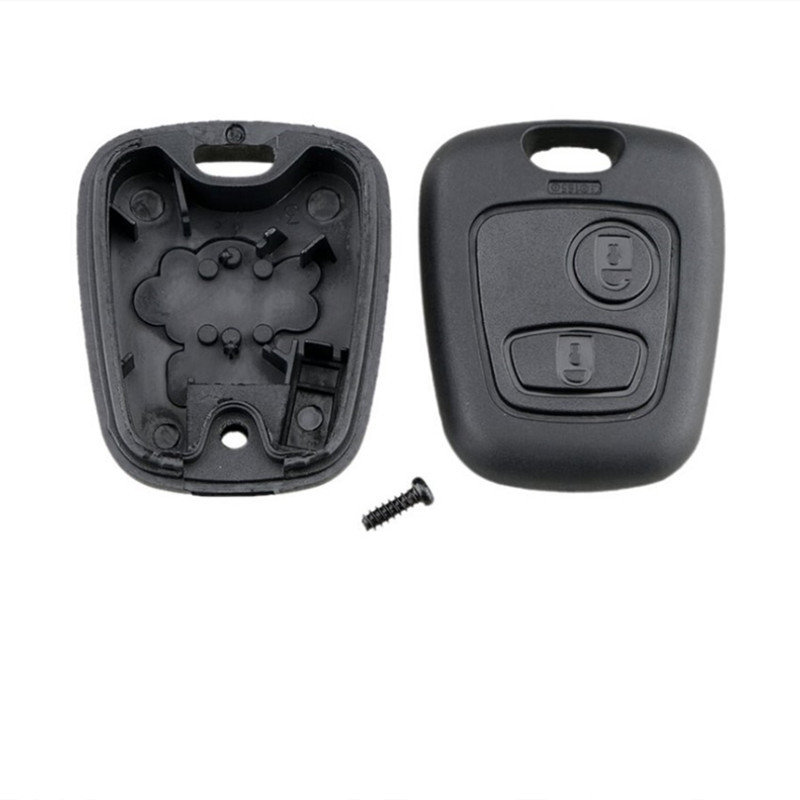 2 Button Remote Key Car Key Shell Fob Case Replacement Shell Cover for Citroen C1 C4 for Peugeot 107 207 307 407 206 306 406