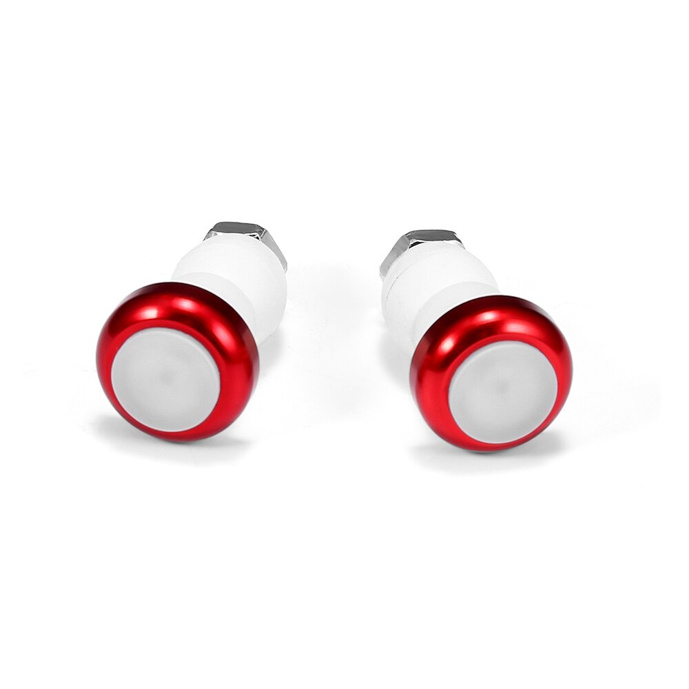 1 paire vélo direction voyant d'avertissement route vélo vélo clignotant lumière LED en alliage d'aluminium guidon indicateur lumineux: red