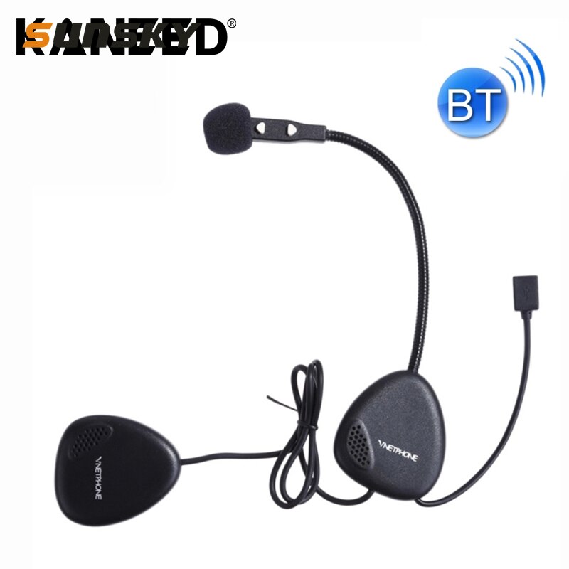 V1-2A Motorcycle Helmet Stereo Bluetooth Headset, Supports Answer / Reject calls Distance 10m Max