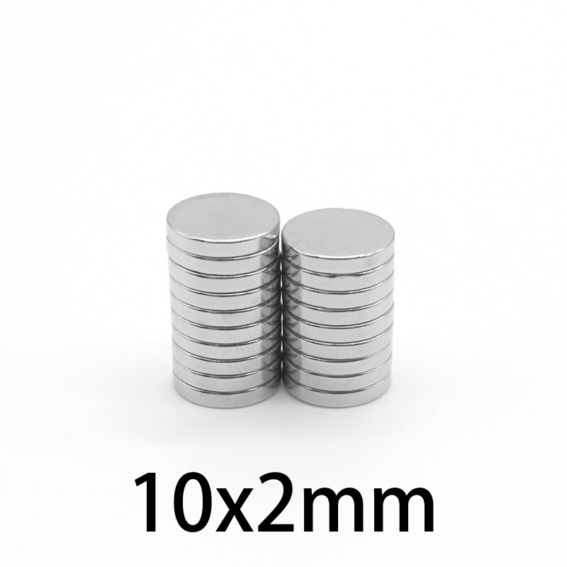 10-800 kpl 10 x 2 neodyymimagneetti 10mm x 2mm n35 ndfeb pyöreä supertehokas vahva kestomagneetti 10mm*2mm imanes kiekko 10*2mm