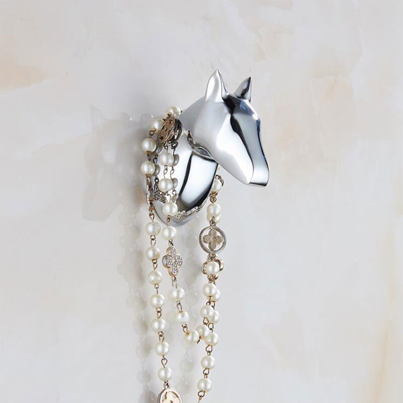 Badhanddoek Haak/Coat Robe/Kleding Haak Voor Badkamer Keuken Garage, goud/Zwart/Chrome/Wit: B