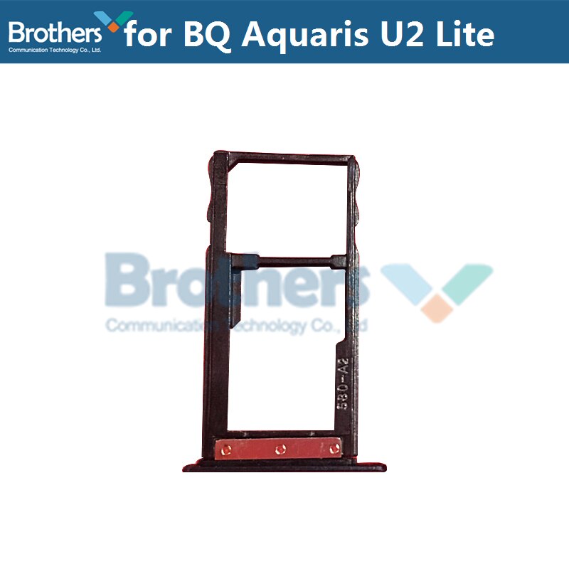 Para BQ Aquaris U2 lite Cartão SIM Tray Titular Slot para Cartão SIM para BQ Aquaris U2 lite Titular Do Cartão SD bandeja Substituição Do Telefone 1 PCS Top