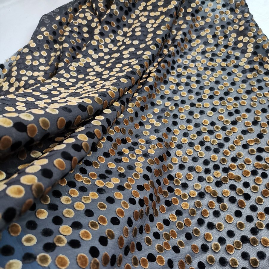 Mekko flokoitu kangas tee itse painatus viskoosi sametti kangas palaa loppuun pätevä paita kangas hääpuku koriste materiaali 1 jaardi: 2