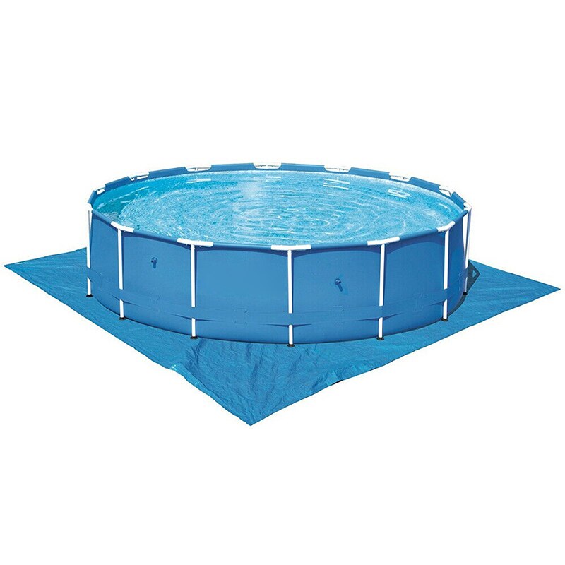Grund klud swimmingpool gulvbeskyttelsesmåtte foldbar vandtæt padlebassin  mu8669
