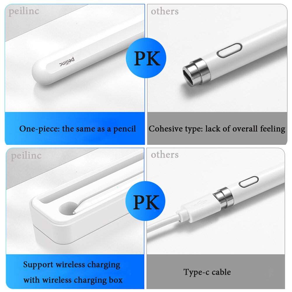 Stylus pen digital blyant med opladning trådløst til apple ipad 10.2 ipad pro 11 12.9 ipad 6th ipad air 3rd ipad mini 5th gen
