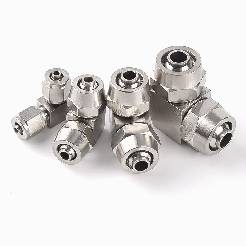 Kupfer Vernickelt Pneumatische Air Schnell Anschluss Für Schlauch Rohr OD 4MM 6 8 10 12 14 16MM schnelle Gemeinsame Verbindung KPV KPE PZA