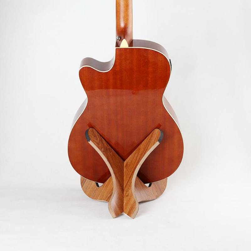 Portable Foldable Wooden Holder Stand for Folk Classical Acoustic Guitar