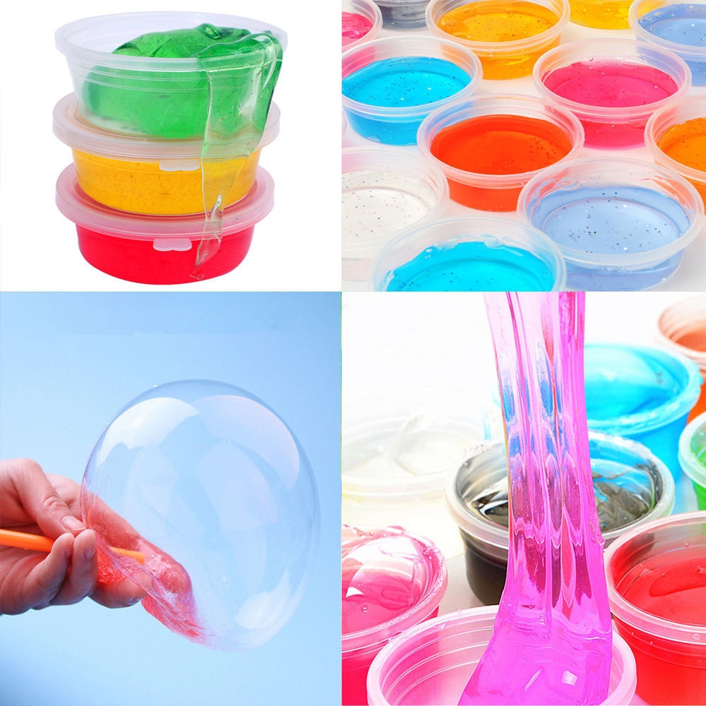 DIY Klar Schleim Kristall Schlamm Spielen Transparent Magie Plastilin Schlamm Schlamm zu Filtern Spielzeug Für Kinder Bunte Kleber Für Schlamm zu Filtern