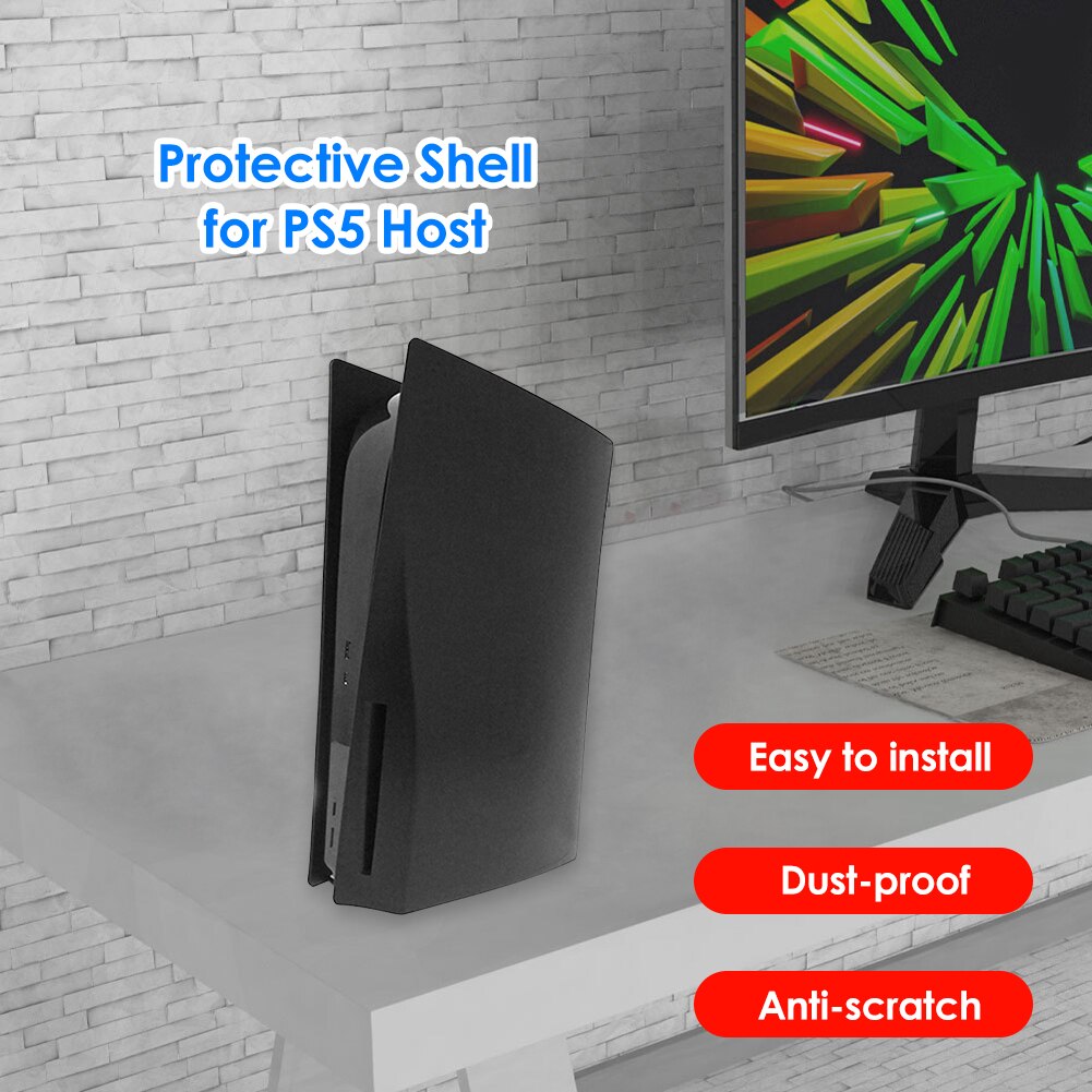 Voor PS5 Computer Faceplate Case Gaming Console Faceplate Cover Beschermhoes Voor PS5 Schijf Editie Skin Vervanging Shell Panel