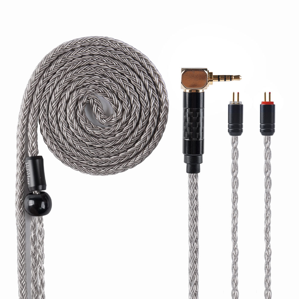 Il cavo di rame placcato argento 2.5/3.5mm del centro di hififeel 16 ha bilanciato il cavo con MMCX/2pin/QDC per il BL-01 di BLON KZ ZSX ASX EDX DQ6
