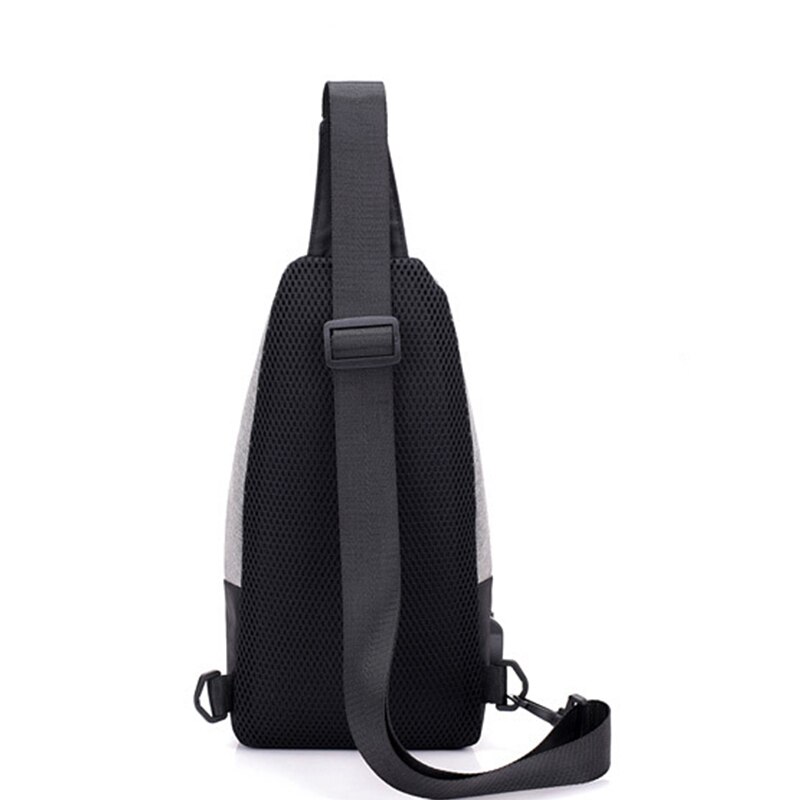 UOSC Small Usb Charge One Shoulder Bag Men Messenger Bags Male Waterproof Sling Chest Bag Bagpack Cross Body Bags