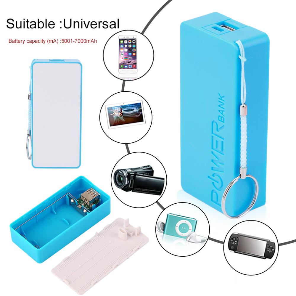 5600mAh 5V USB FAI DA TE Caso Powerbank Esterno Portatile 2X18650 Batteria Scatola di Immagazzinaggio Scatola di Caso di Accumulatori E Caricabatterie Di Riserva Borsette Per Telefoni Cellulari E Smartphone