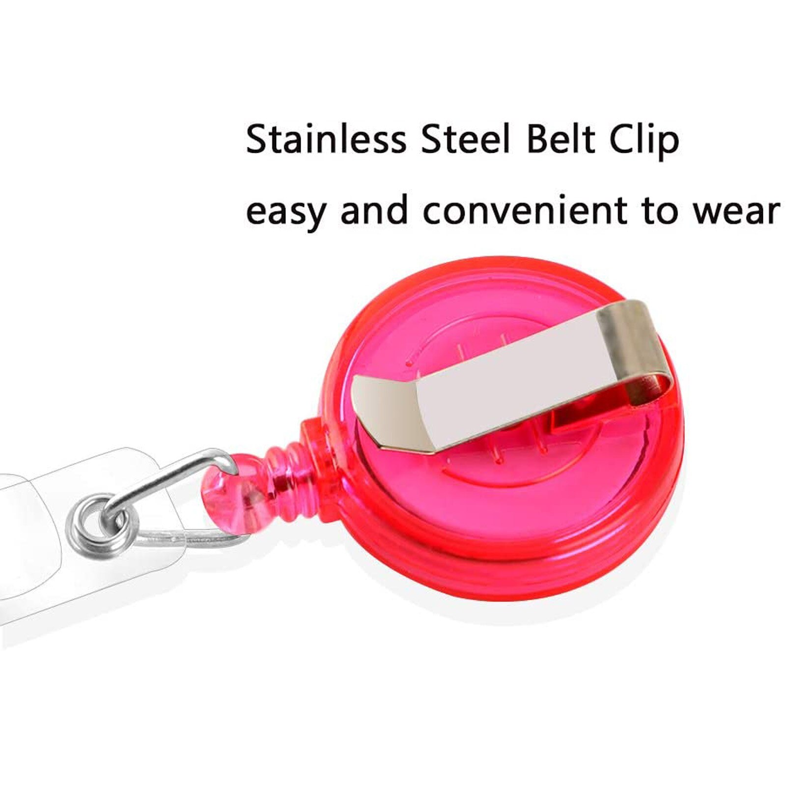 12PC Perfect Retractable Badge Holder with Horizontal Card Holder For ID Cards Company Department Work Permit Storage Folder