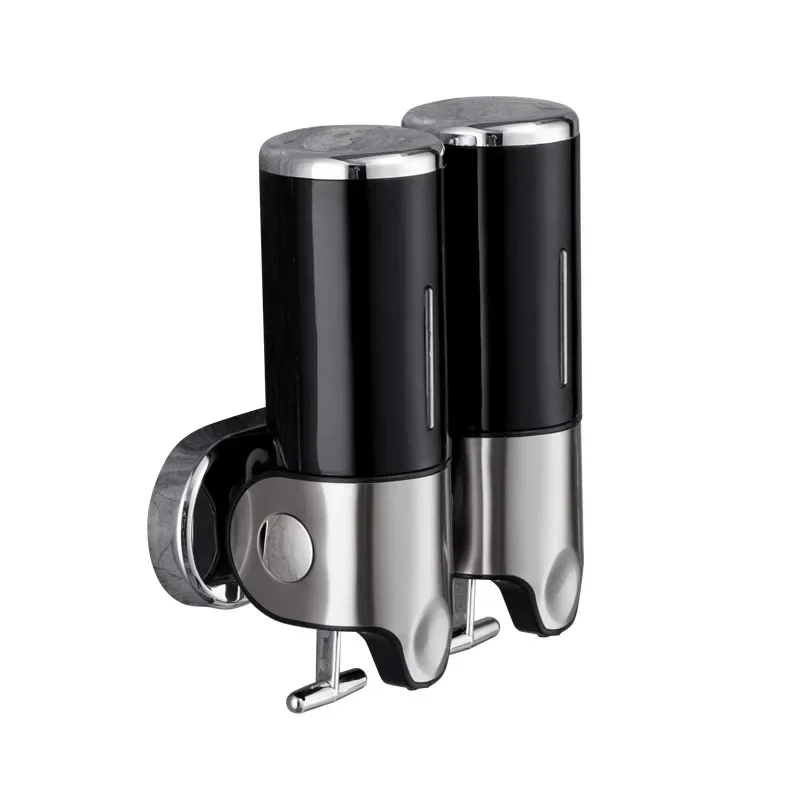 Dispenser di sapone Dispenser di shampoo Hotel Bagno WC Shampoo a parete Gel doccia Press Box Pompa per sapone Barile Liquido a mano: Viola