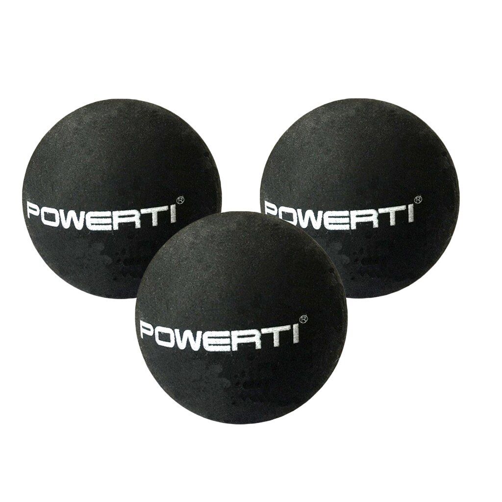 3Pc 37Mm Squash Bal Rubber Professionele Dubbele Gele Stippen Lage Snelheid Ballen Vervanging Training Apparatuur