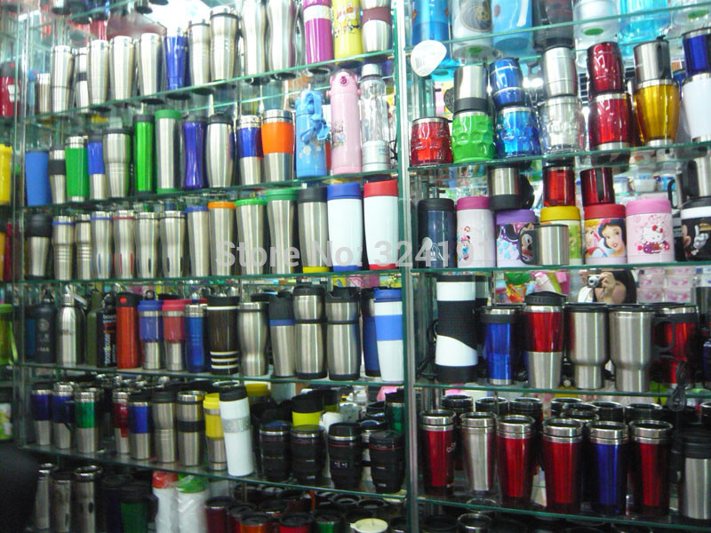 Black Tea Glass Cups Bottle Plastic Outside Shell water bottles Double