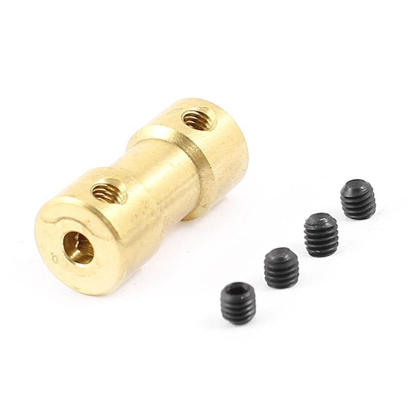 3mm to 3mm Copper DIY Motor Shaft Coupling Joint Connector for Electric Car Toy