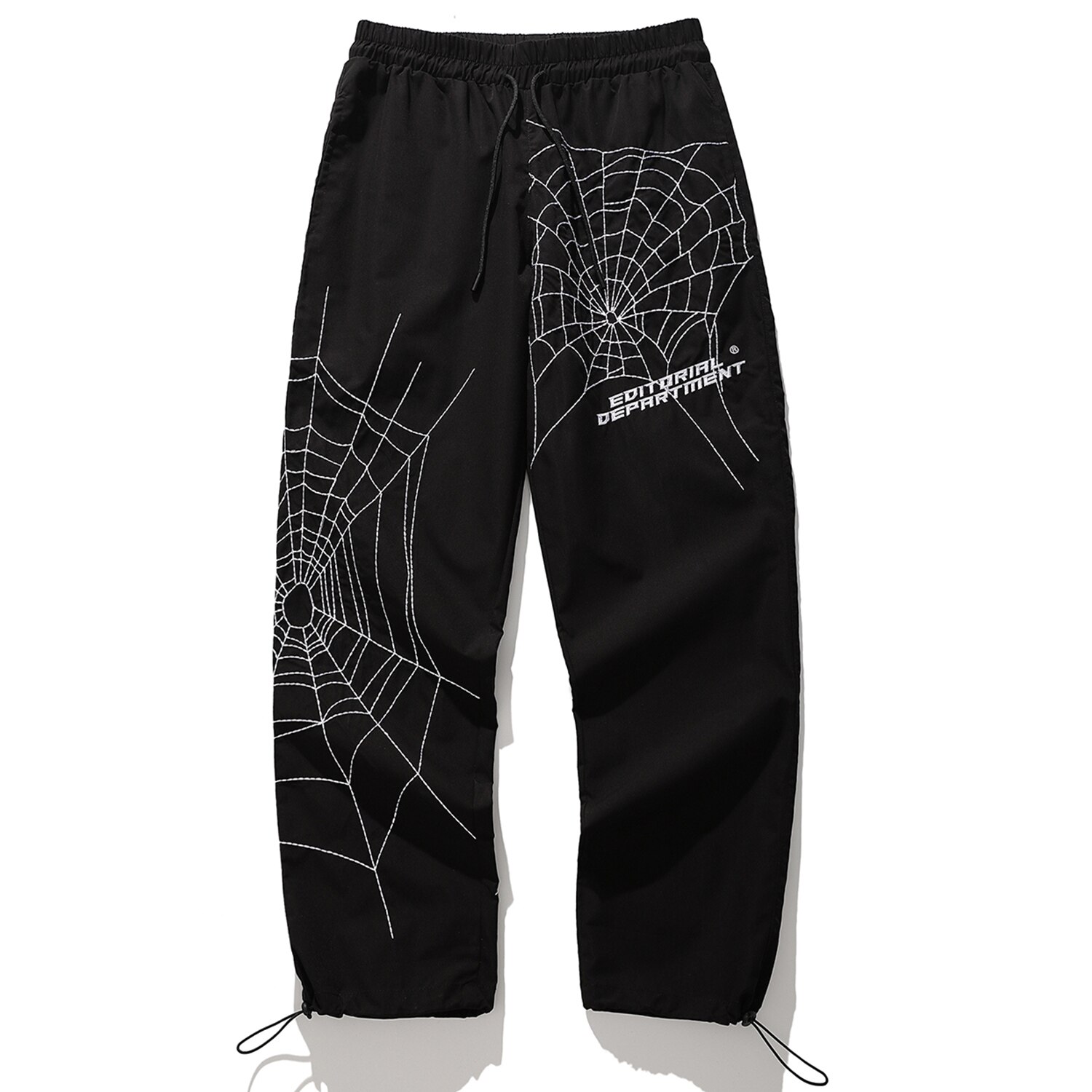 Spider Web Printing Trousers Men Harajuku Casual Hip Hop Jogging Harlan Trousers Street Clothing