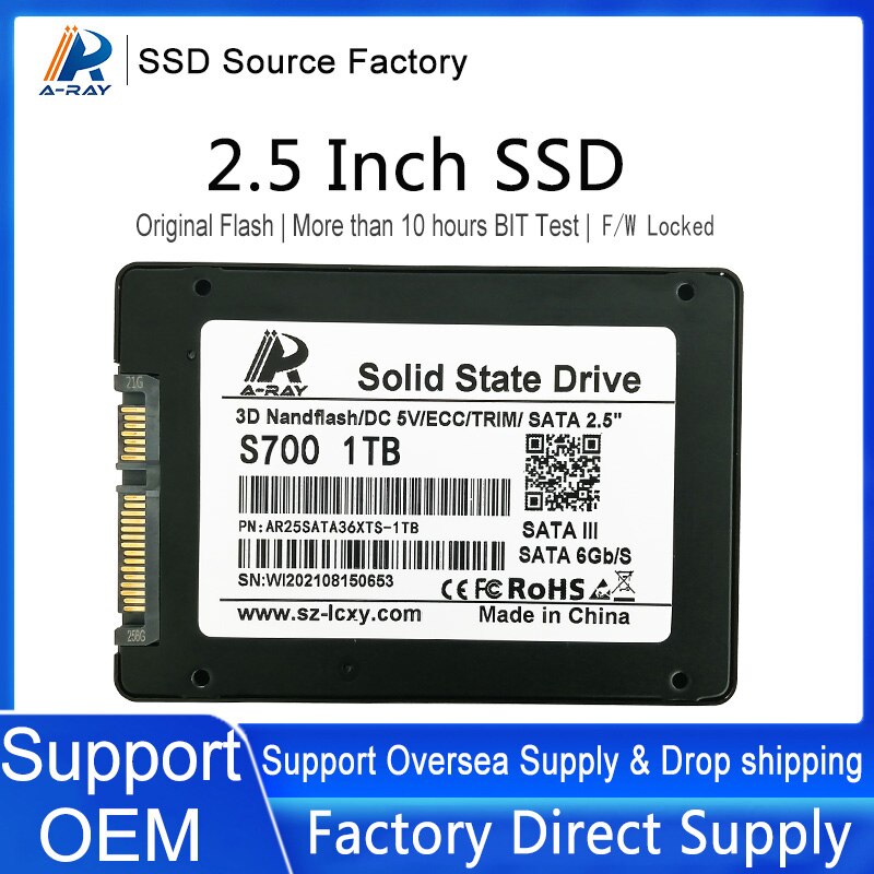 Hdd 2.5 &quot;Sata Ssd 128Gb 256Gb 512Gb 1Tb Sataiii 120Gb 240Gb 480Gb 960Gb Ssd Interne Schijf Harde Schijf Voor Laptop Desktop