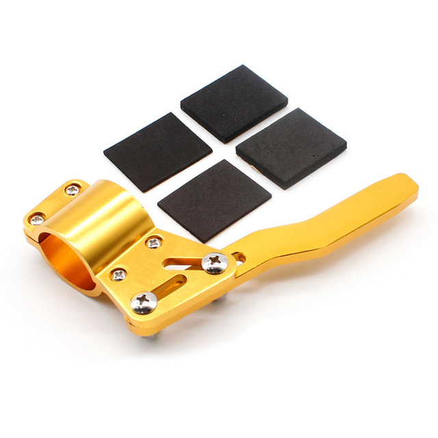 JQSKUNP Universal Aluminium Car Styling Adjustment Steering Wheel Turn Rod Extension Turn Signal Lever Position Up Kit: Gold