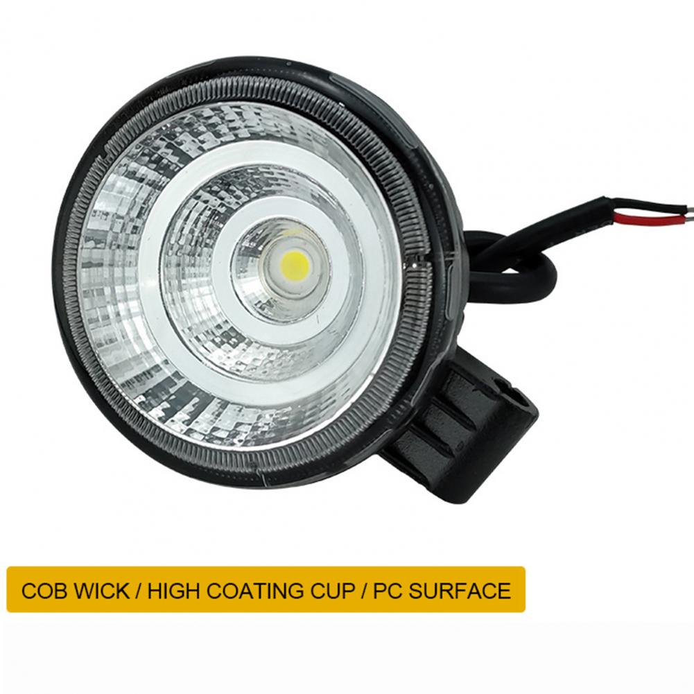 2Pcs DC12V 12W Bright Waterproof Truck Reversing Lamp LED Work Light Spotlight