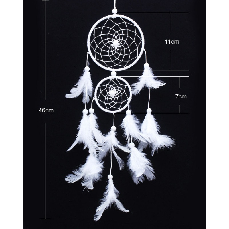 atrapasueños decoración de la habitación tejido de plumas atrapar el ángulo del sueño atrapasueños campanas de viento mascota religiosa de estilo indio